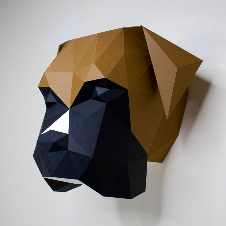 Mosley the Boxer Dog | DIY Paper Craft Animal Kit