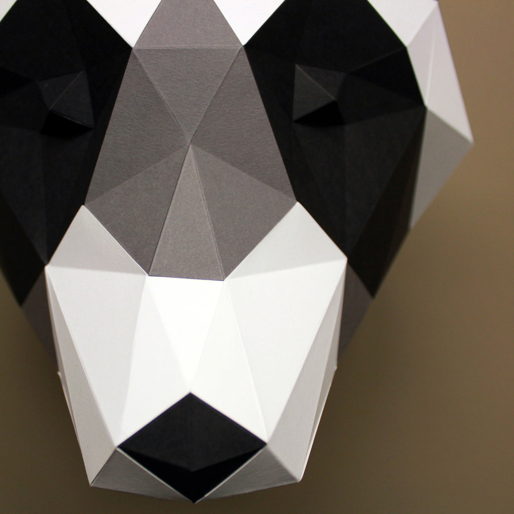 Raccoon DIY Paper Animal Sculptures