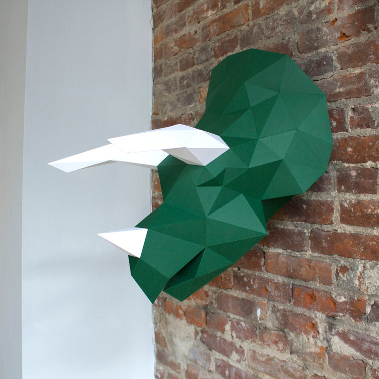 Clark the Triceratops | DIY Paper Craft Animal Kit
