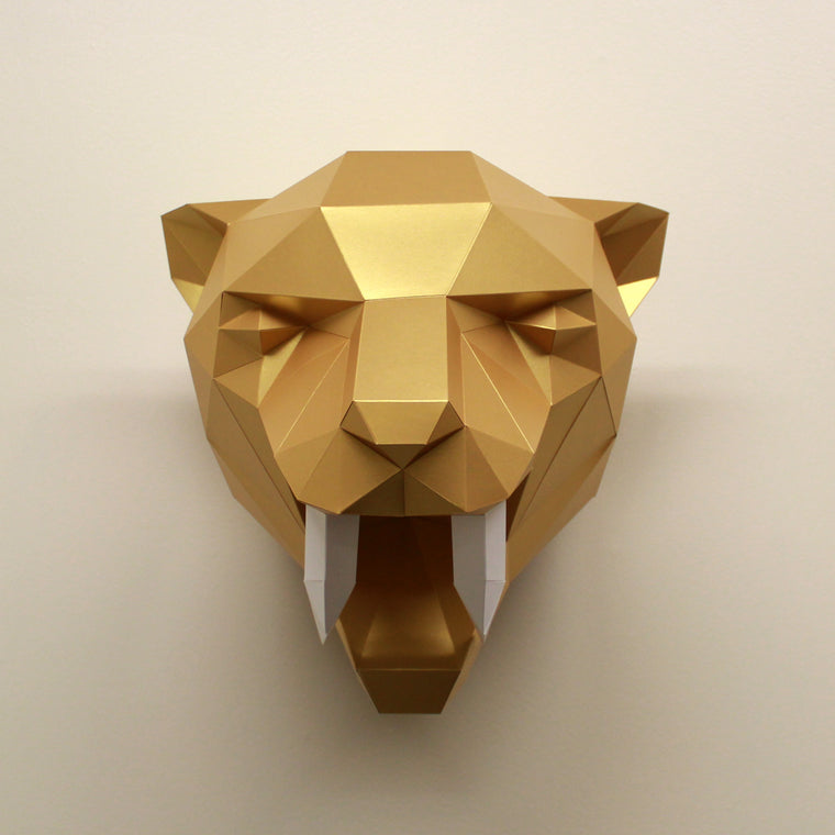 Fiona the Sabre-Tooth Tiger | DIY Paper Craft Animal Kit