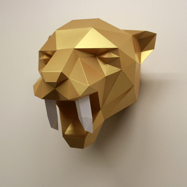 Papercraft Saber-Tooth Tiger