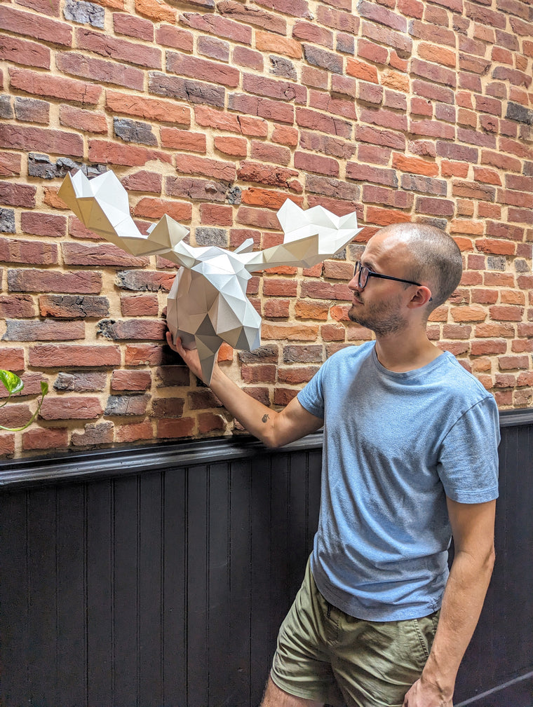 Moose DIY Paper Animal Sculpture