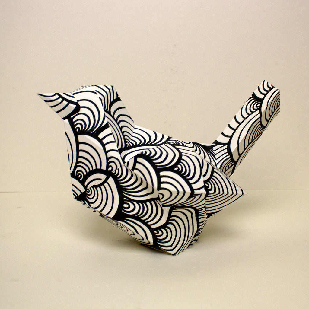 Bird Papercraft Sculpture