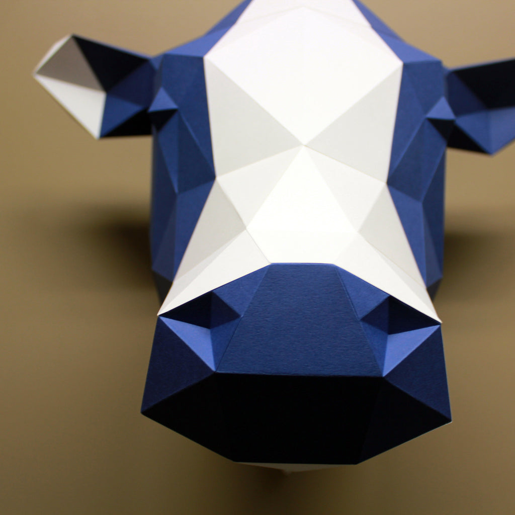 Cow DIY Paper Animal Sculptures