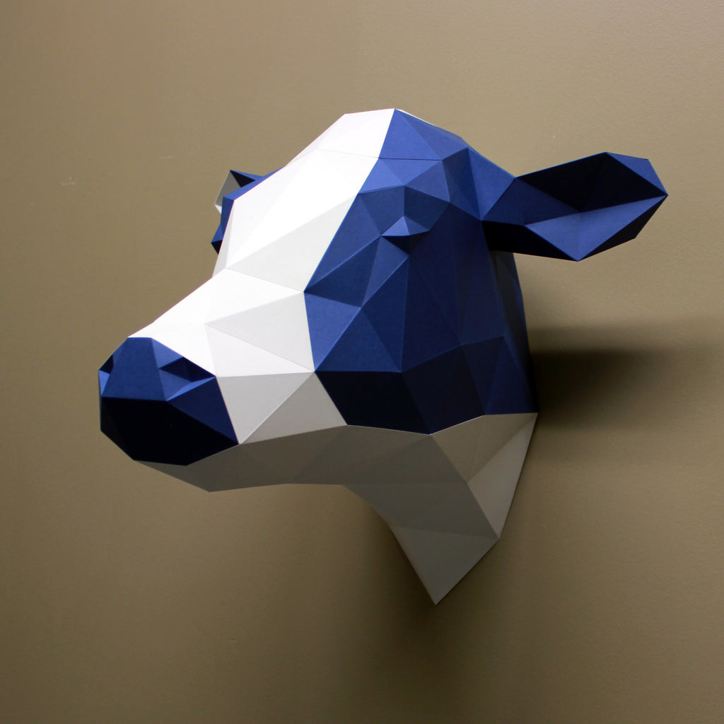 Cow DIY Paper Animal Sculptures