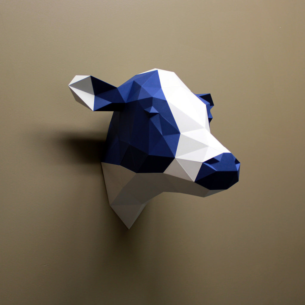 Cow DIY Paper Animal Sculptures