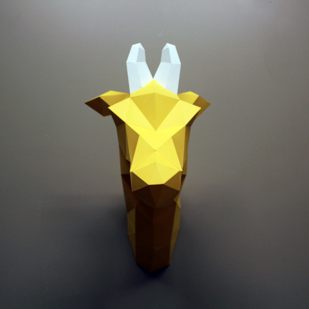 Giraffe DIY Paper Animal Sculpture
