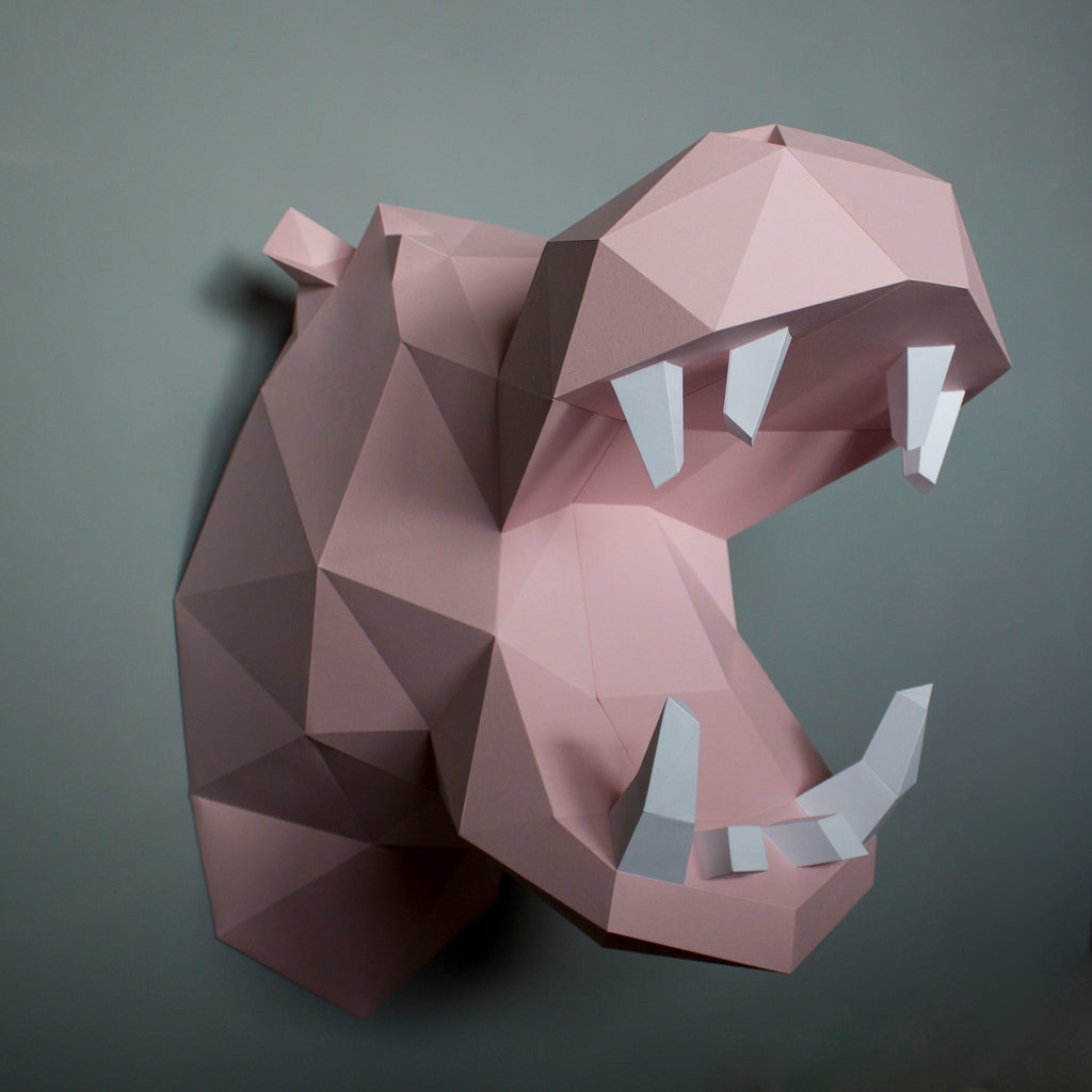 Penelope the Hippo | DIY Paper Craft Animal Kit