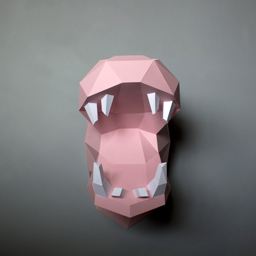 Penelope the Hippo | DIY Paper Craft Animal Kit