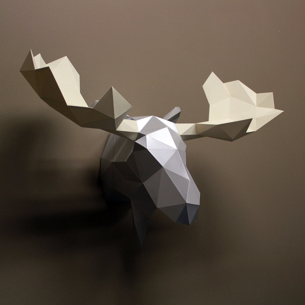 Moose DIY Paper Animal Sculpture