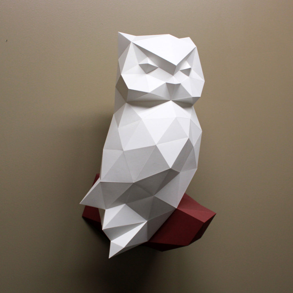 Owl DIY Paper Animal Sculpture