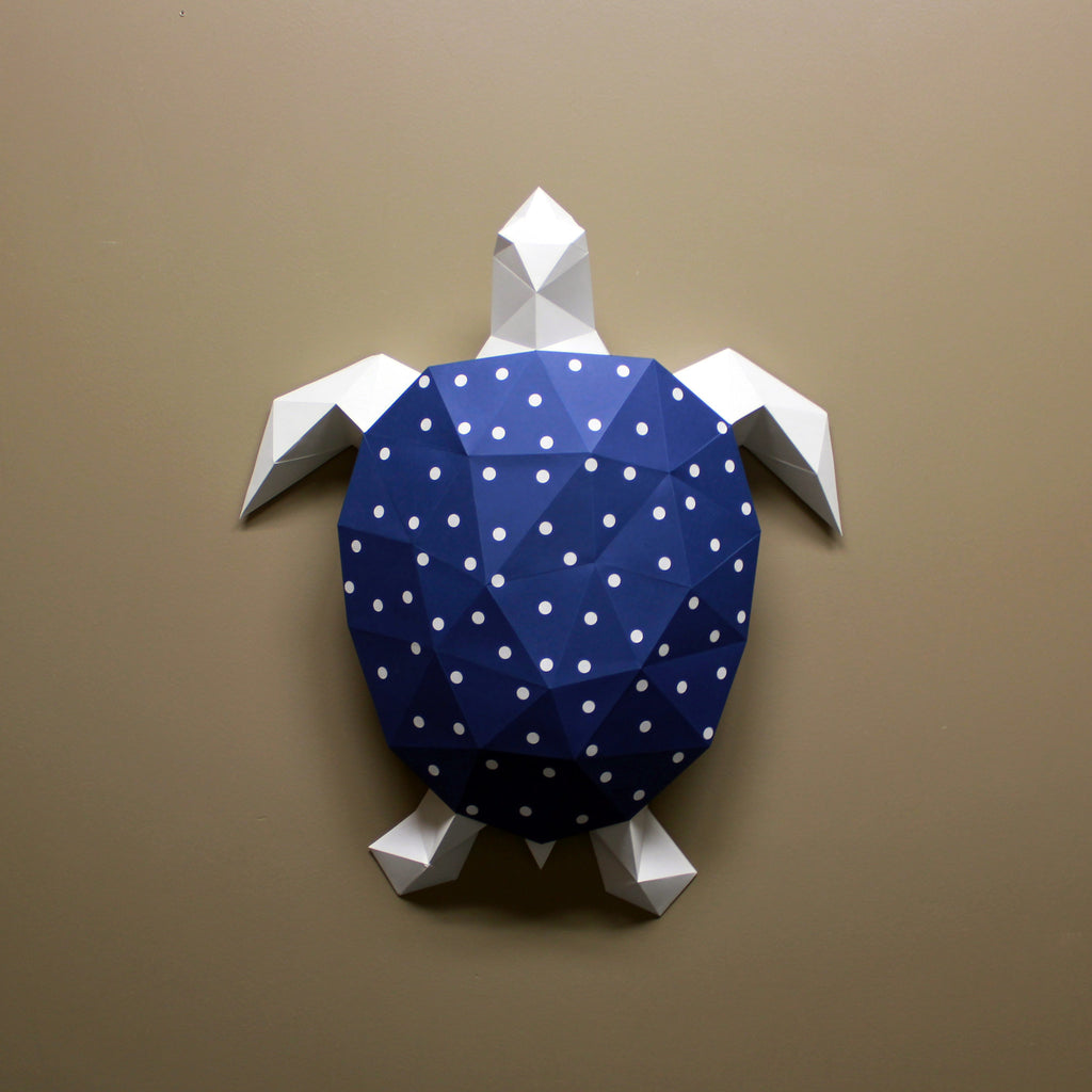 Turtle DIY Paper Animal Sculptures