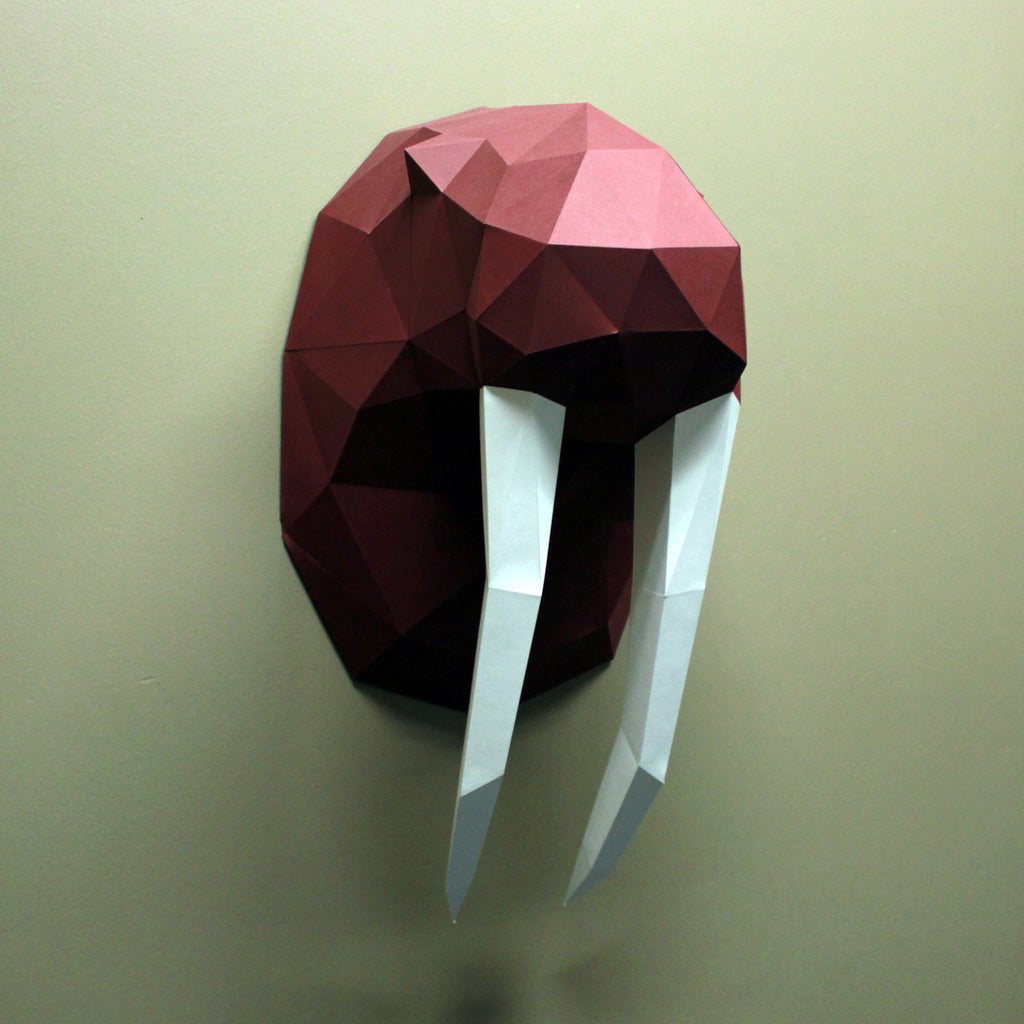 Walrus Paper Animal Sculpture 