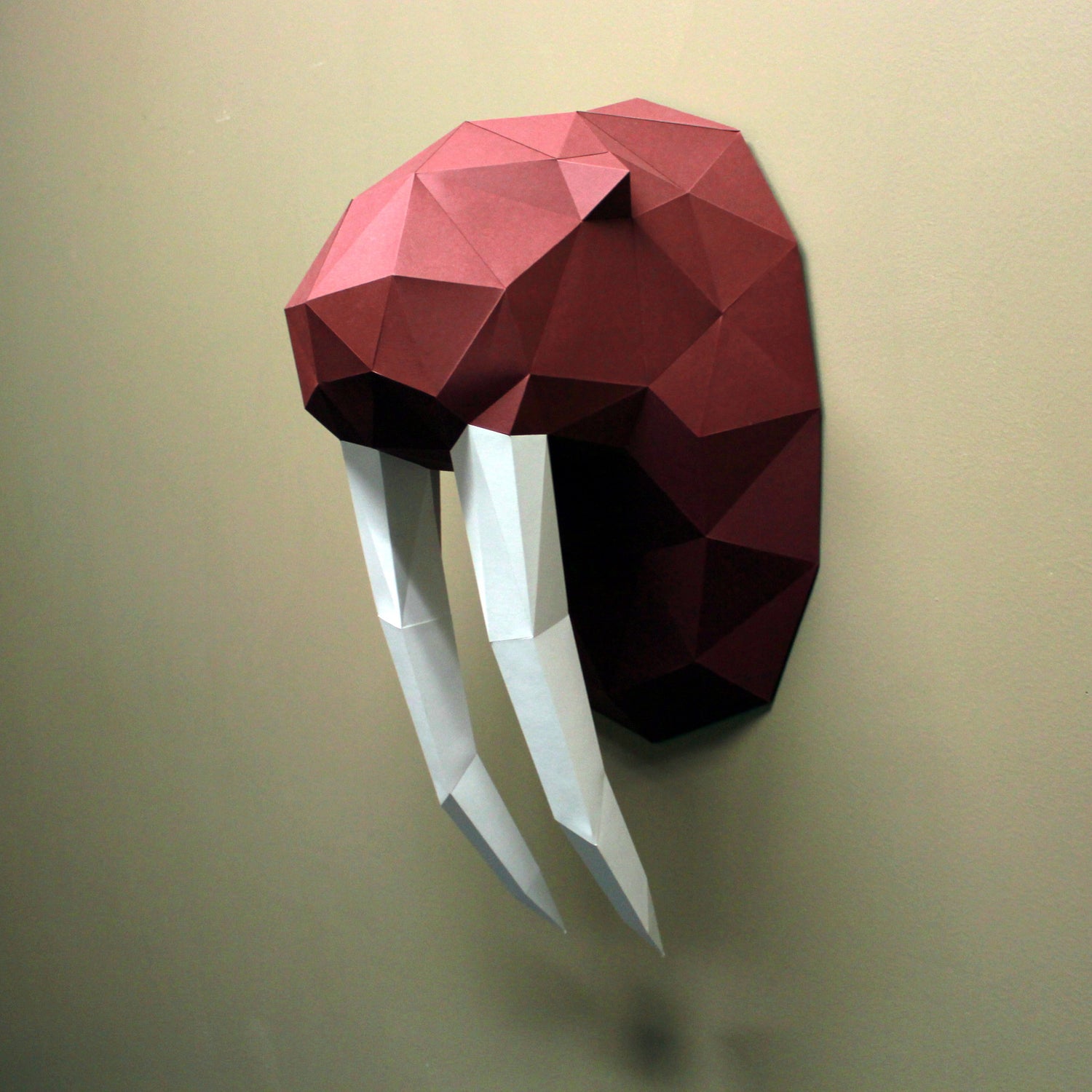 Walrus Paper Animal Sculpture 