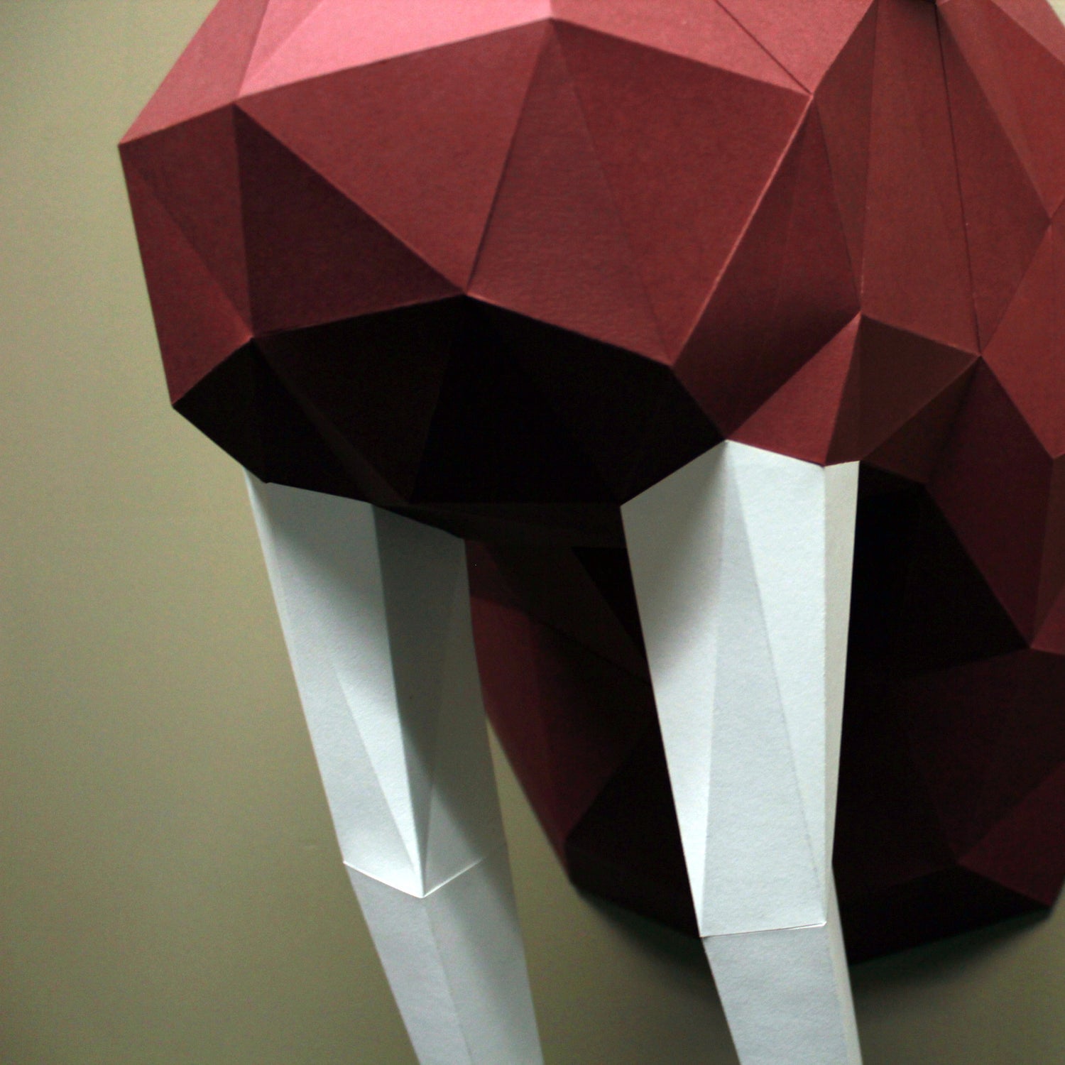 Walrus Paper Animal Sculpture 