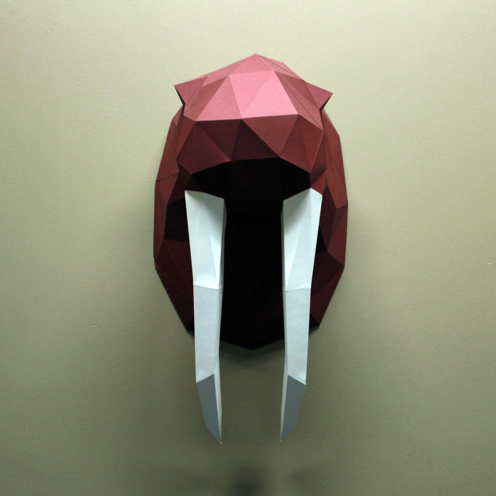 Walrus Paper Animal Sculpture 