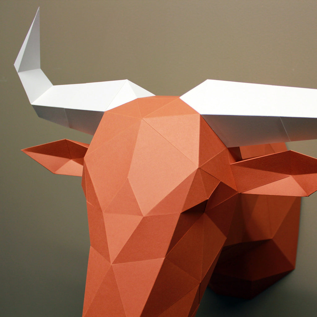 Wildebeest DIY Paper Animal Sculpture