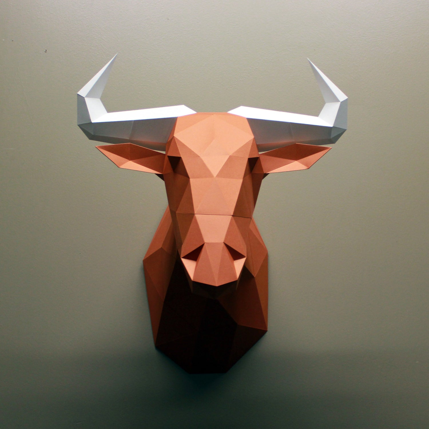 Wildebeest DIY Paper Animal Sculpture