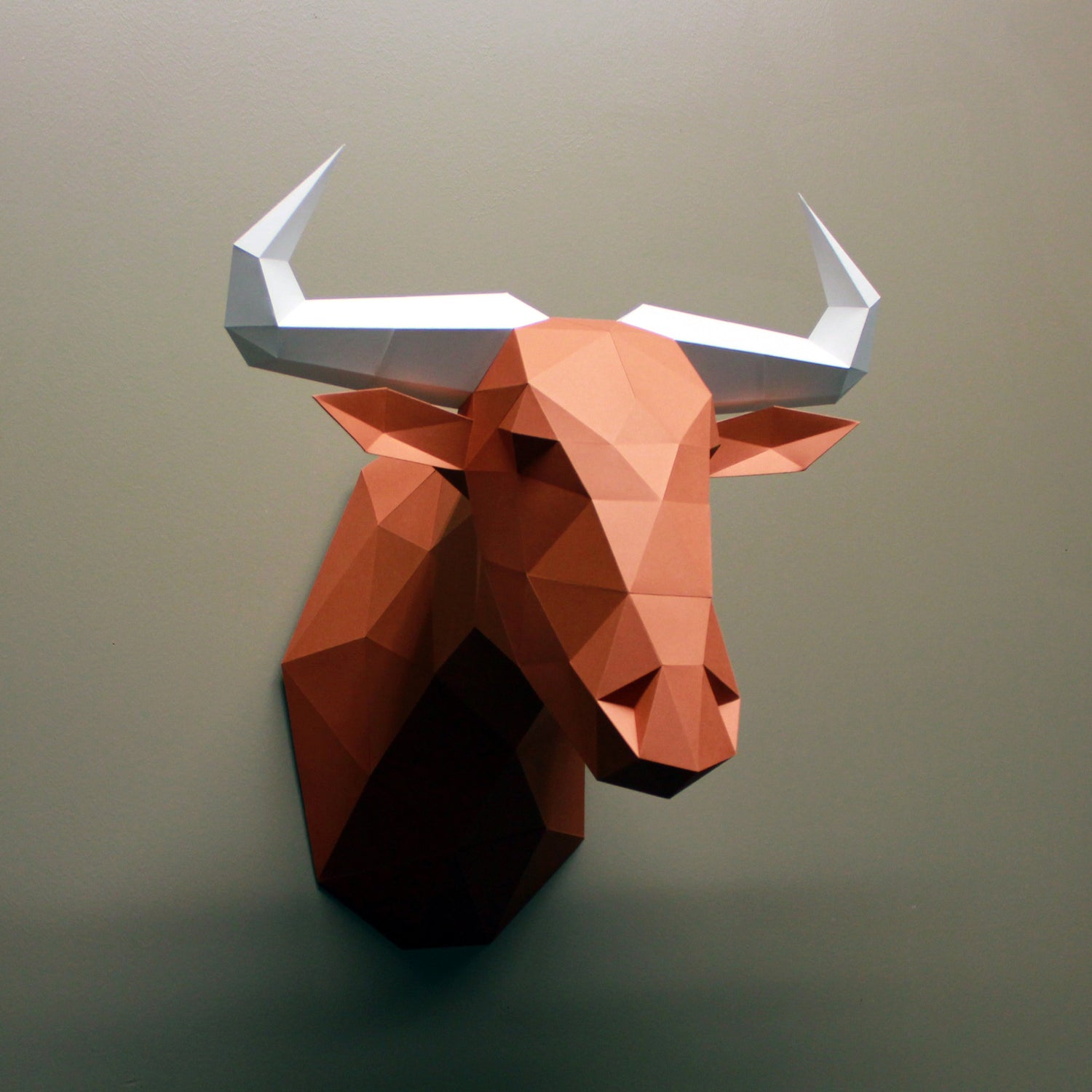 Wildebeest DIY Paper Animal Sculpture